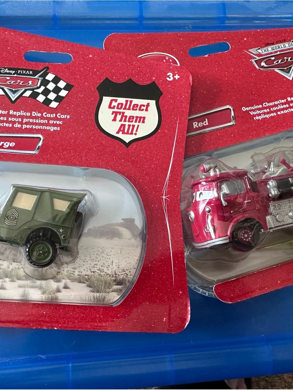 Disney Cars Die-Cast 2-Pack - Sarge (Jeep) & Red (Fire Truck)